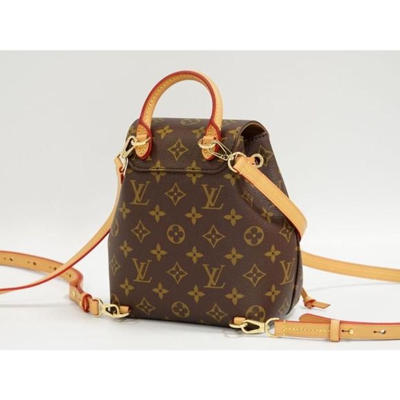 Louis Vuitton Montsouris NM BB Monogram Rucksack Backpack Brown - Picture 2 of 8